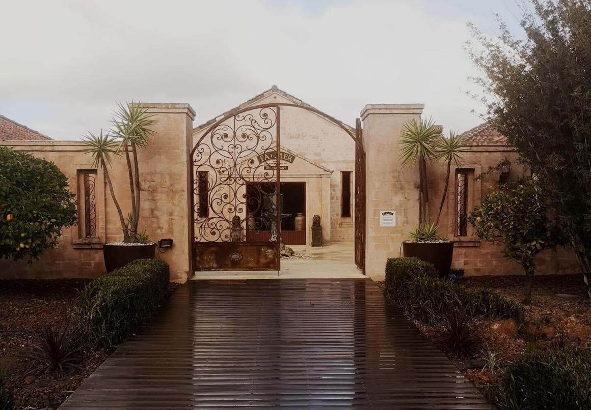 A wide shot of Palmer's Winery, a restaurant in Dunsborough