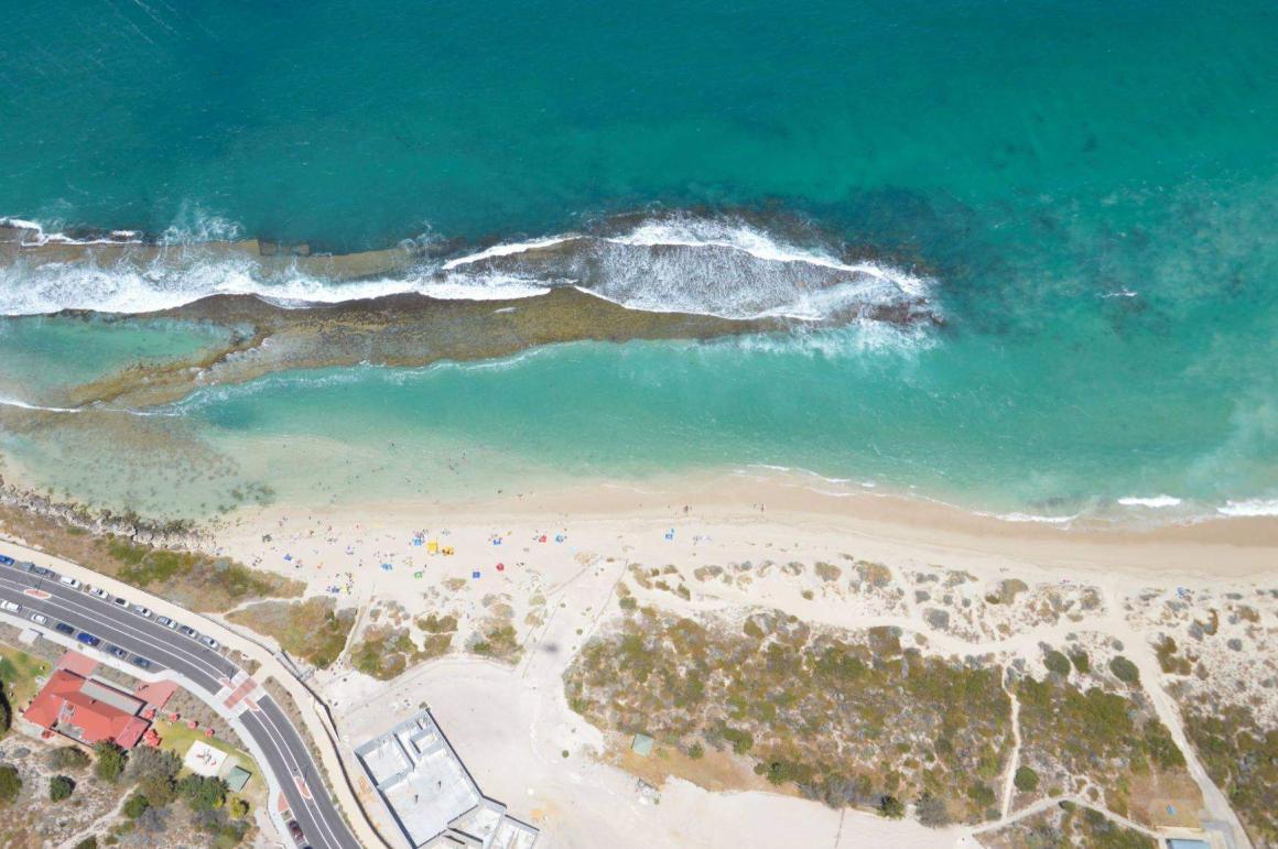 A top down shot of the Yanchep Lagoon in Yanchep wa