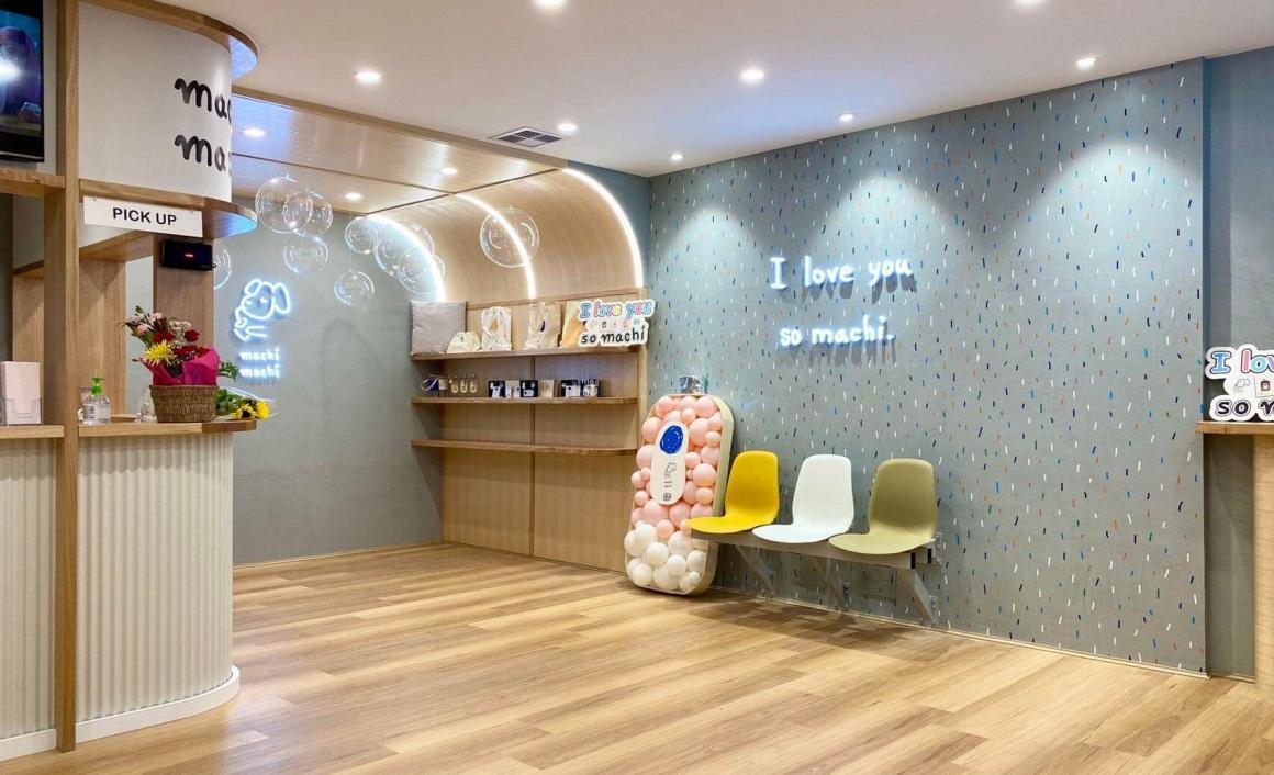 A wide shot of the Machi Machi store, one of the best bubble tea spots in Perth