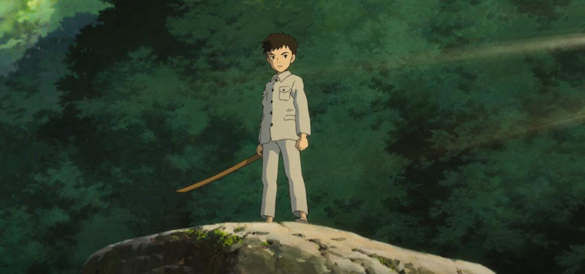 A still from The Boy and The Heron showing the main character