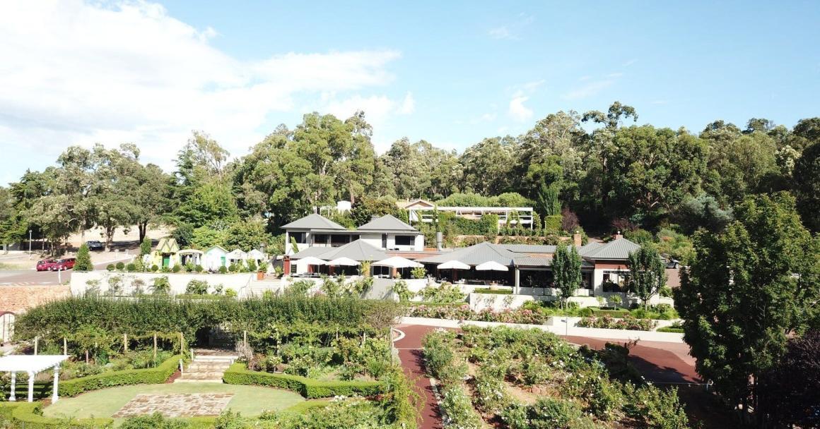 A wide shot of the Mason Mill Venue