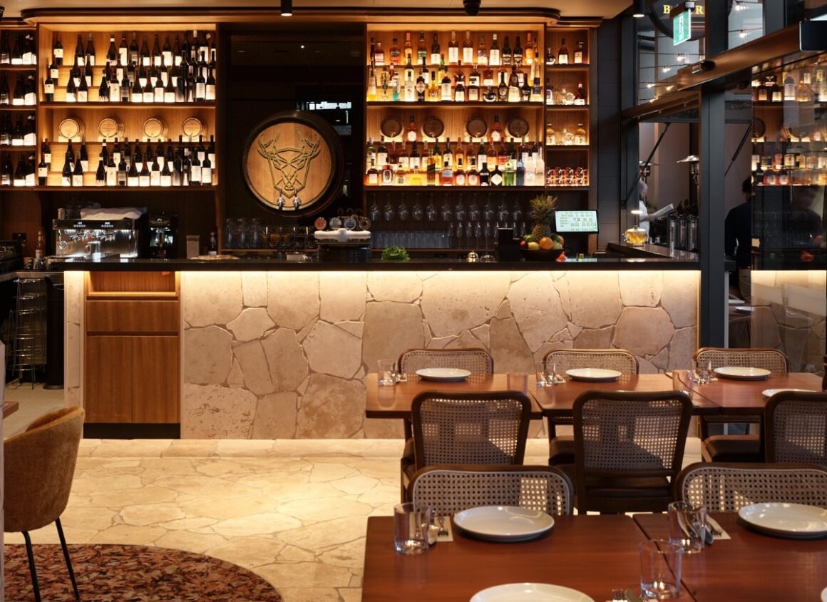 The interior of Hunter & Barrel, one of Perth's best steakhouses 