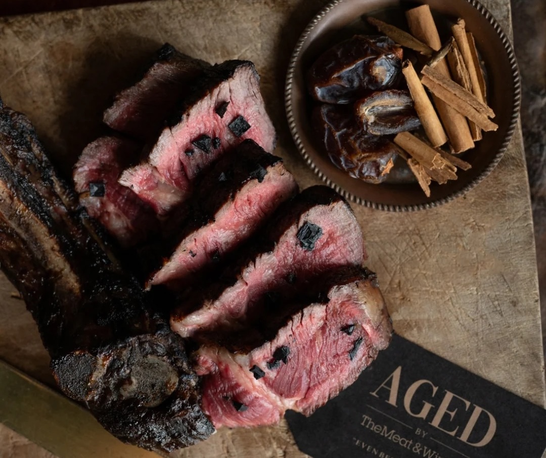 Sliced up steak at The Meat & Wine Co, one of Perth's best steakhouses 