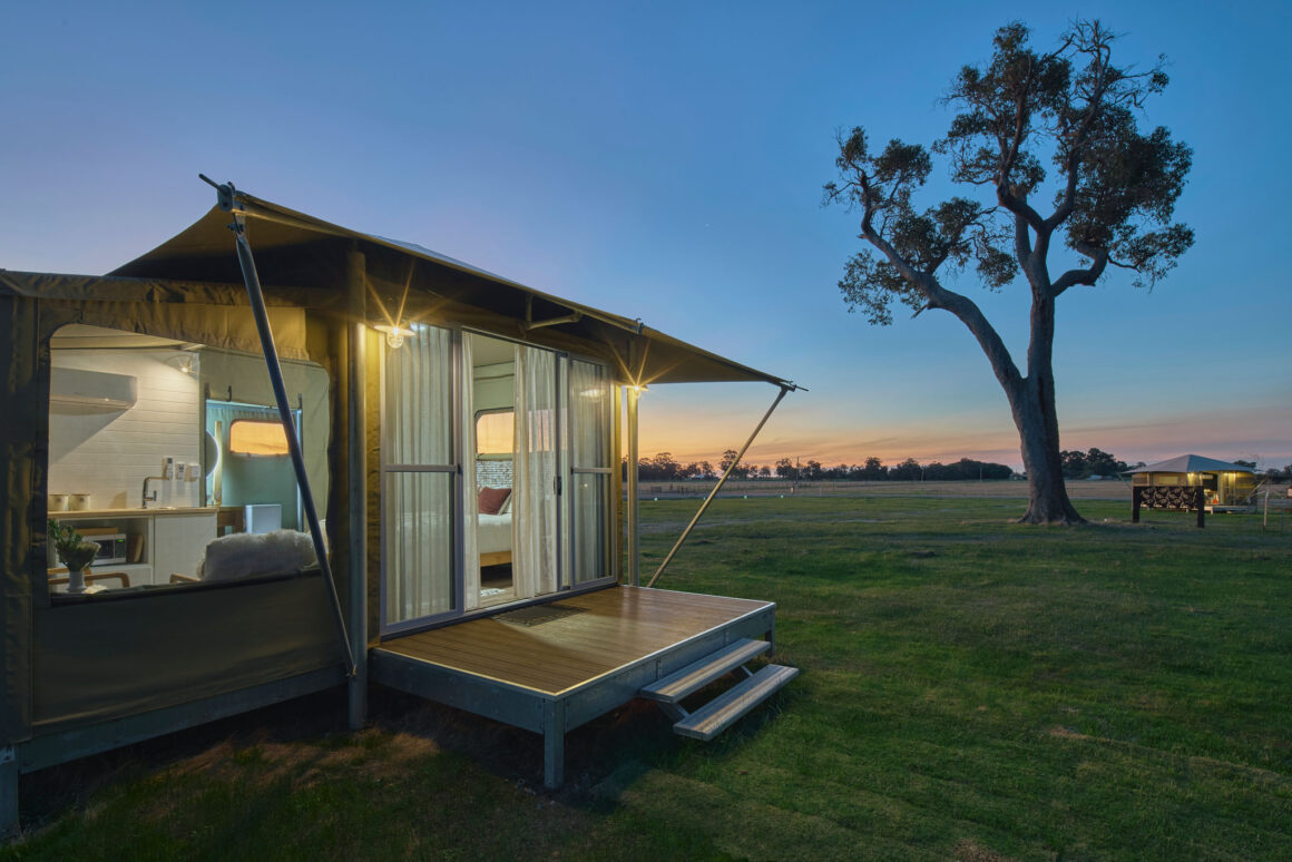 willow wood glamping retreat tent down south 