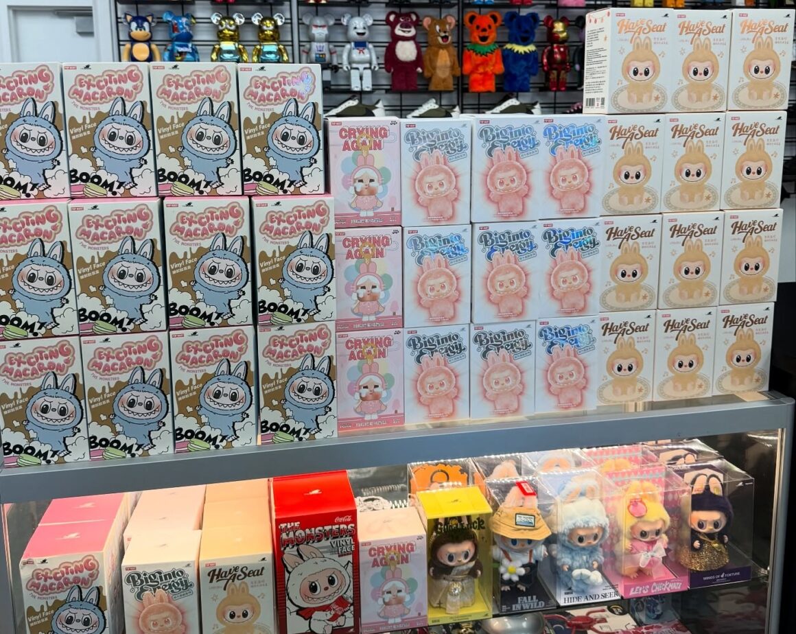 A lot of Labubu blind boxes at HEAD2SOLE in Perth