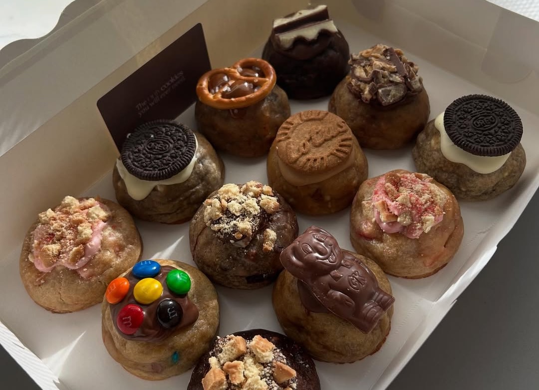 a box of cookies from only cookies, one of the best cookie places in Perth