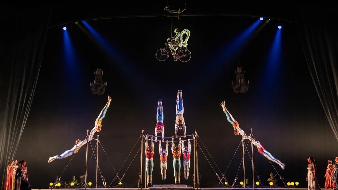 Acrobats at Cirque de Soleil, part of what's on in Perth this week