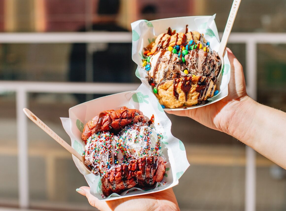 Cookie ice cream sandwiches from Get Chunky, one of the best cookie places in Perth