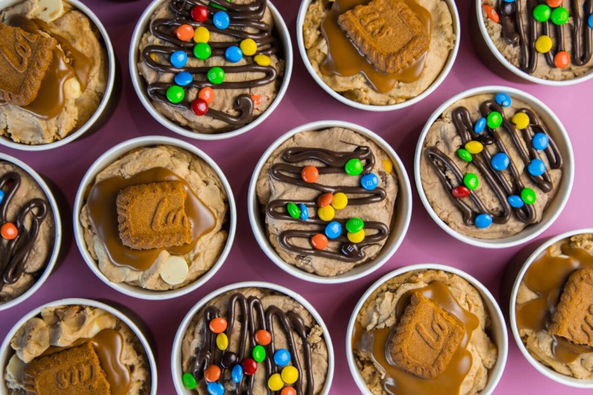 Cookie dough from La Bomb Cookies, one of the best cookie places in Perth