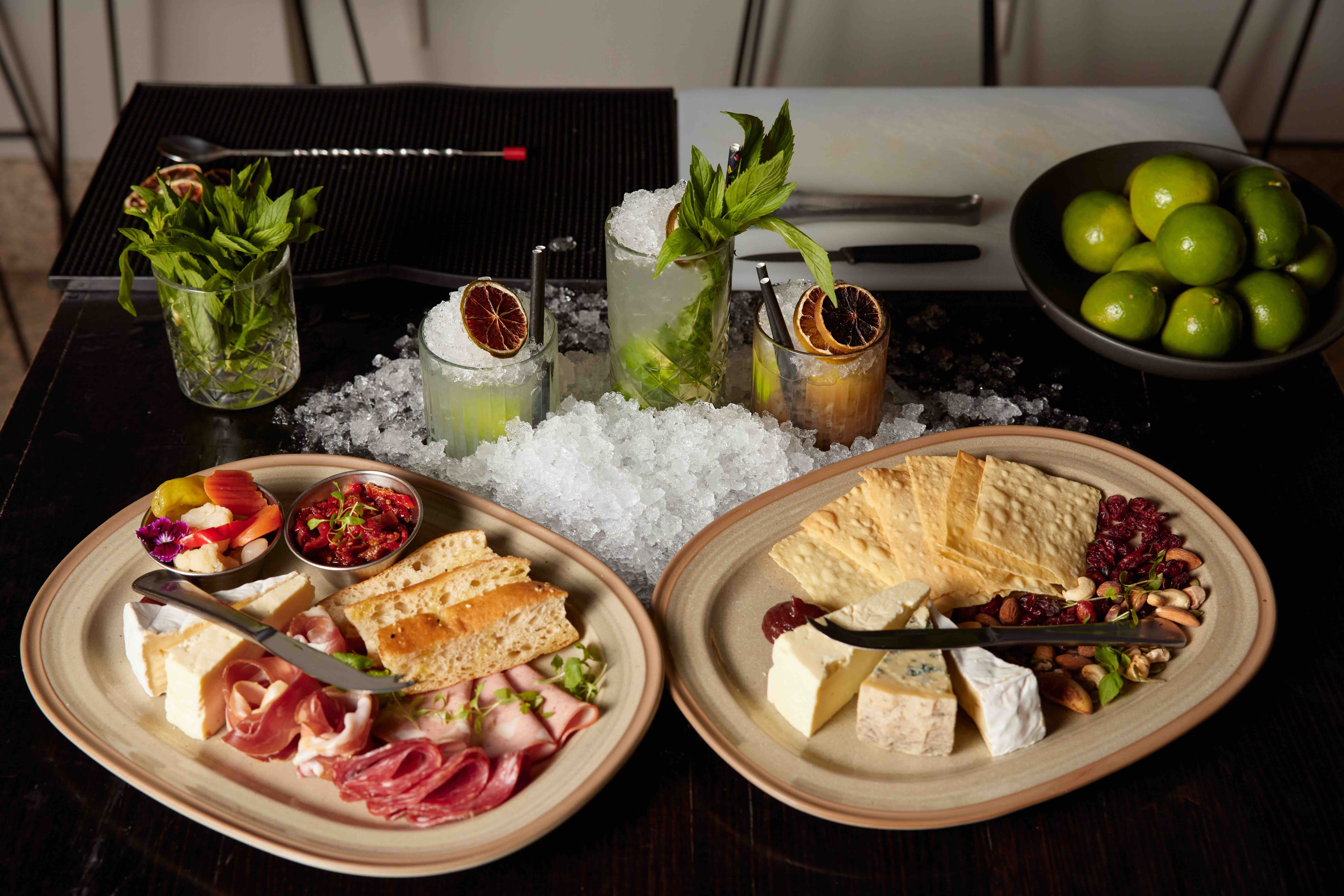 a spread of crushed cocktails at stables, part of what's on in Perth this week