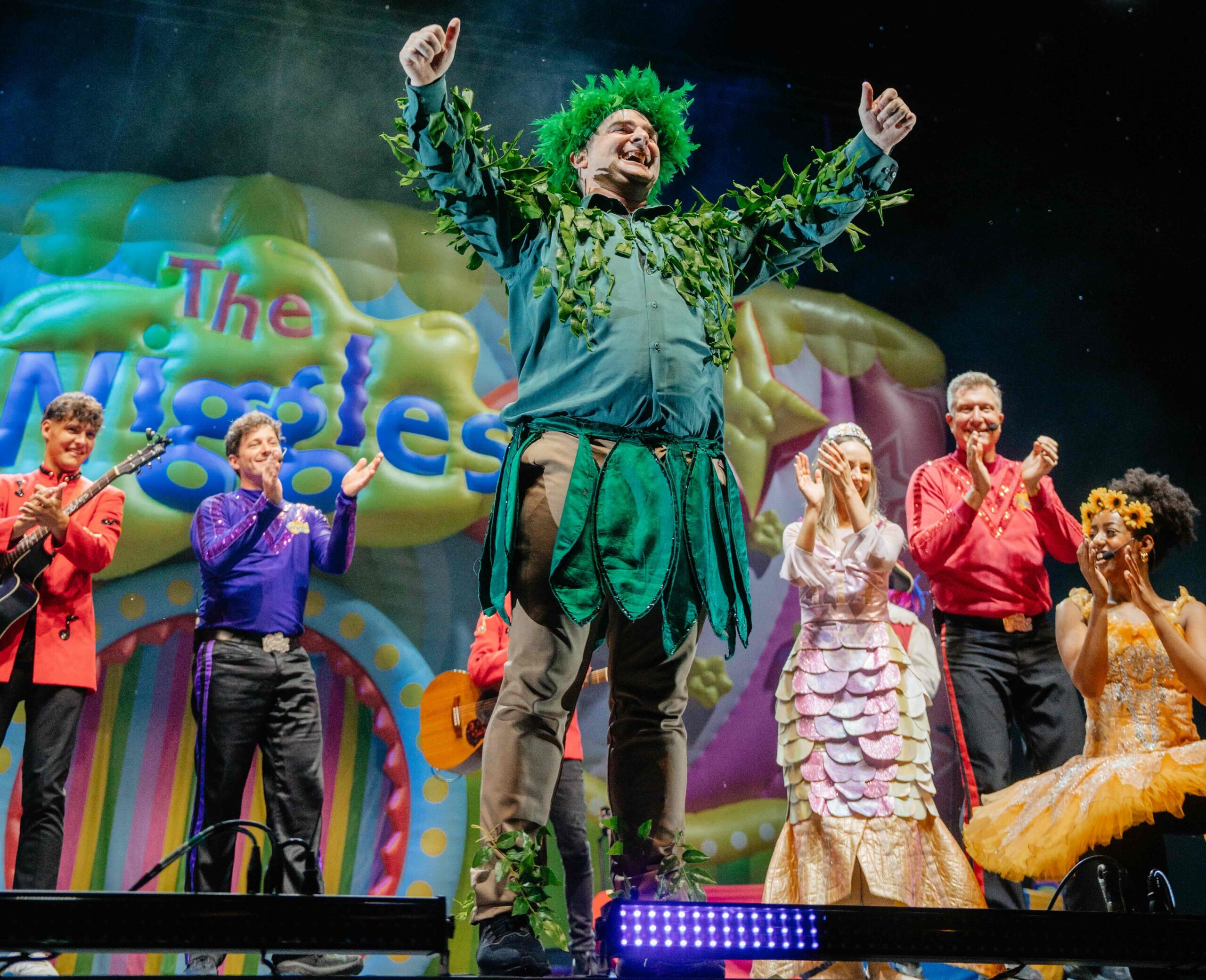 The Wiggles performing on stage at RAC Arena