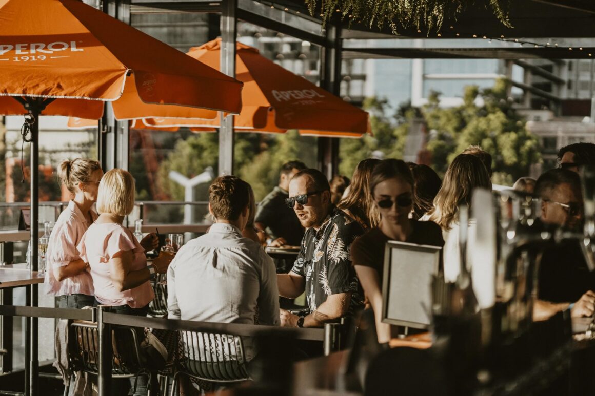 A group of people enjoying Father's Day at the Reveley in Perth
